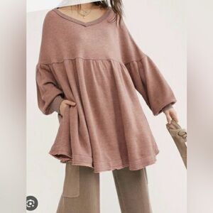 Free people dear prudence oversized sweatshirt mini dress